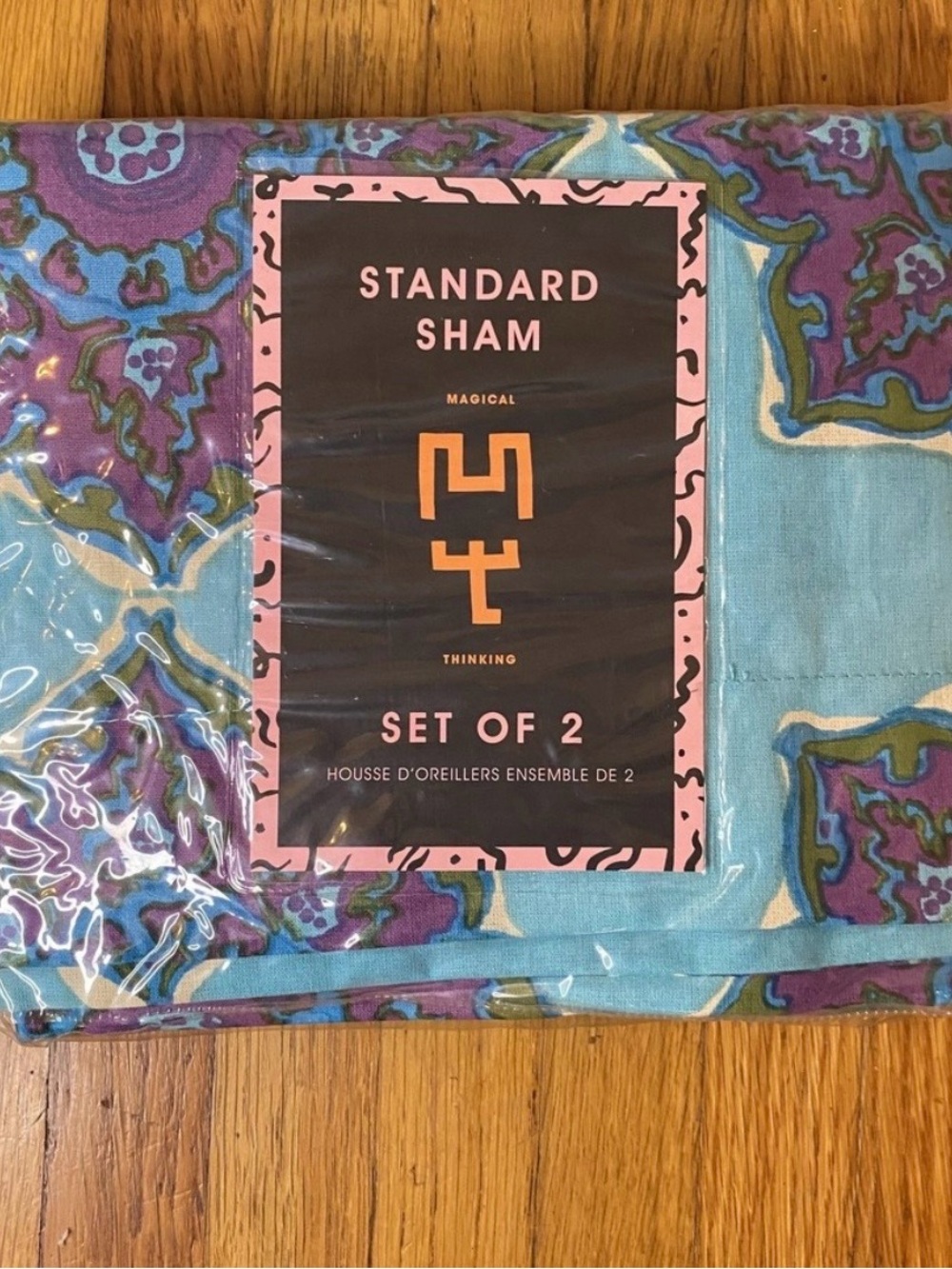 Urban Outfitters Magical Thinking Standard Sham Set of 2 - Turquoise & Purple
